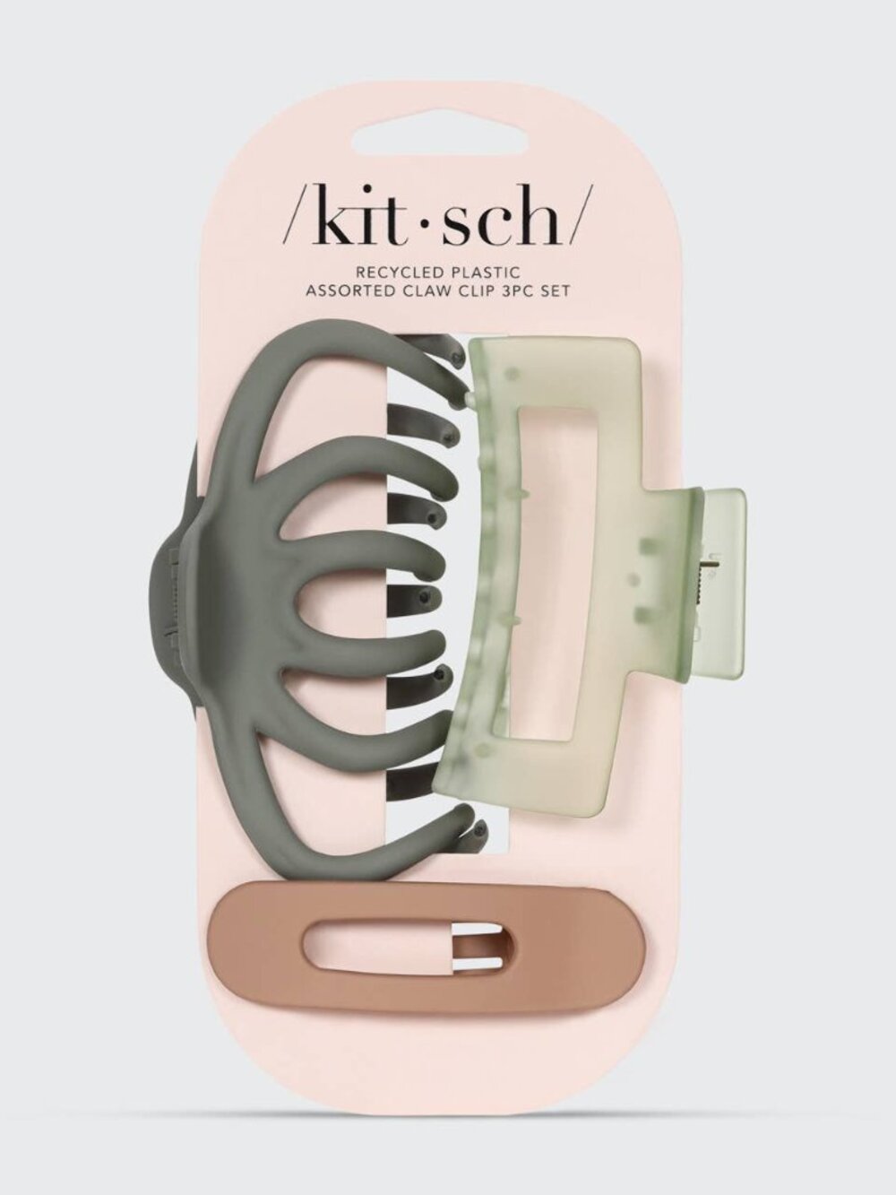 Octopus 3Pc Assorted Claw Clip Set, Boutique